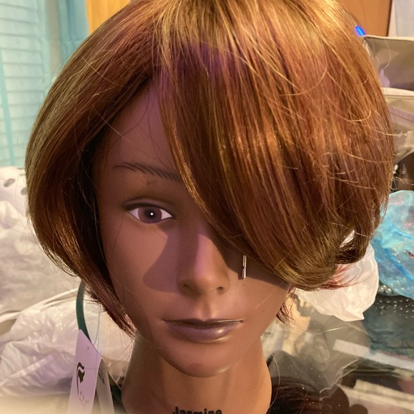 Bob Wig style Synthetic color Ash Brown 10” - Picture 2 of 9